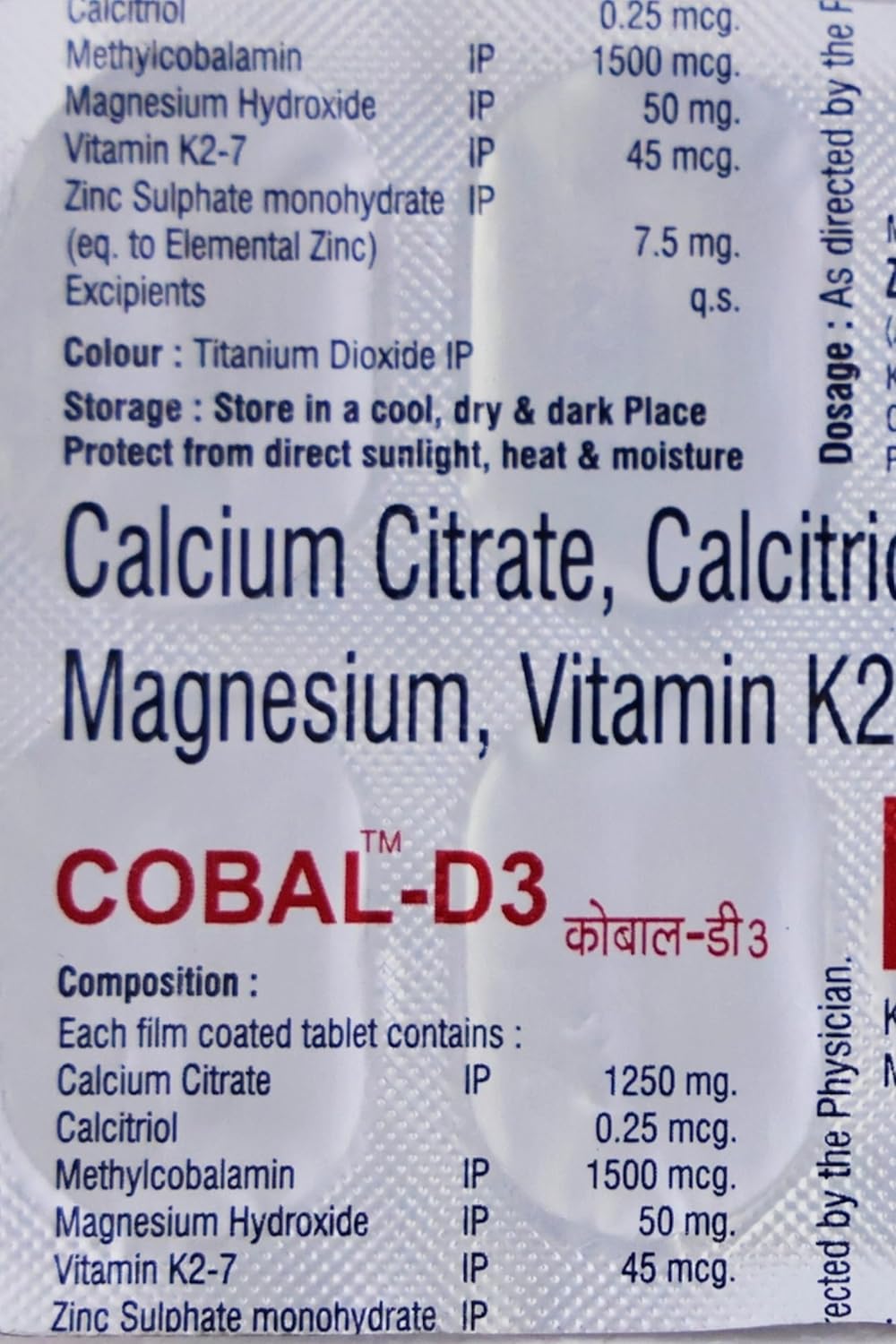 Cobal-D3 - Strip of 10 Tablets