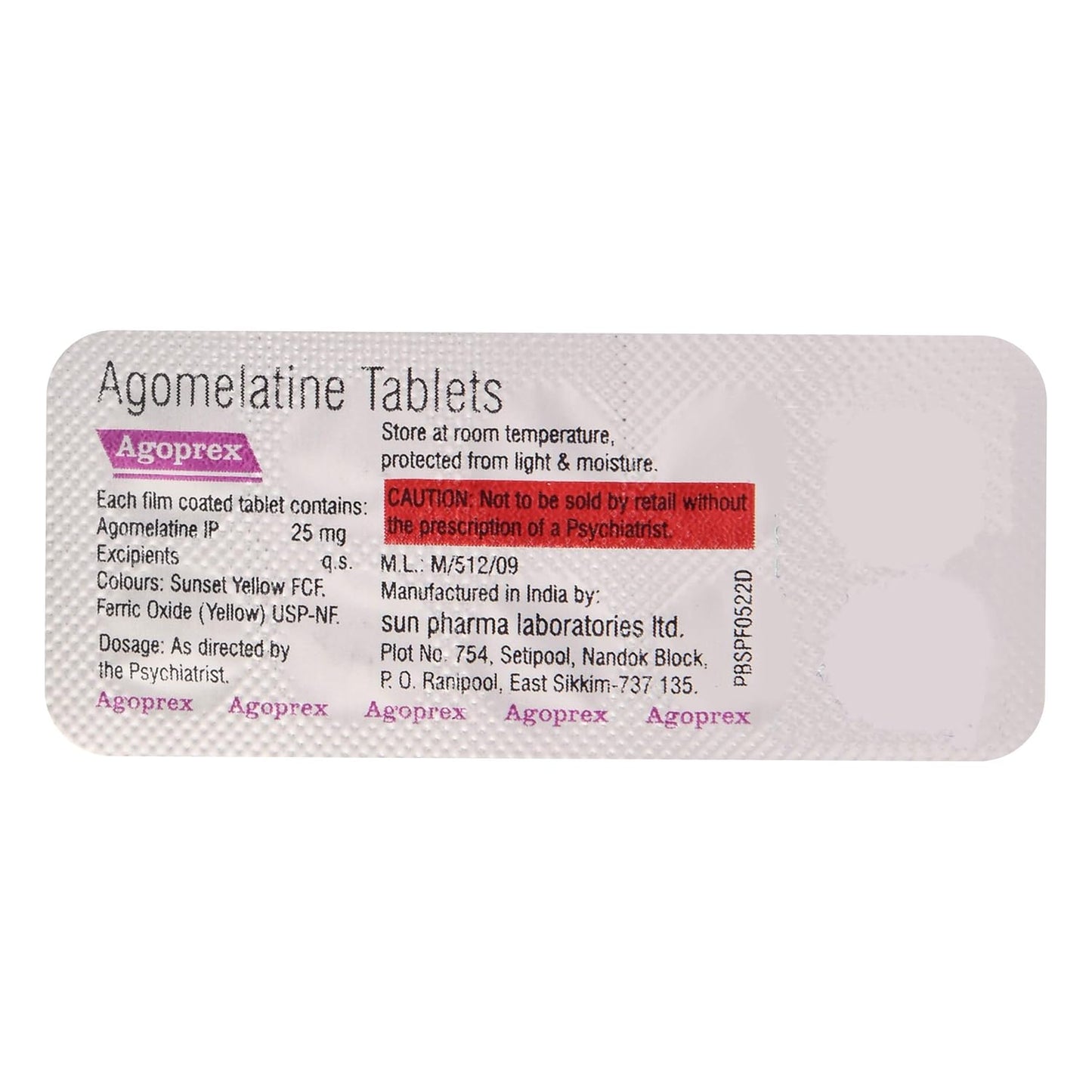 Agoprex - Strip of 10 Tablets