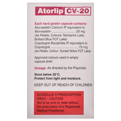 Atorlip CV-20 - Strip of 10 Capsules