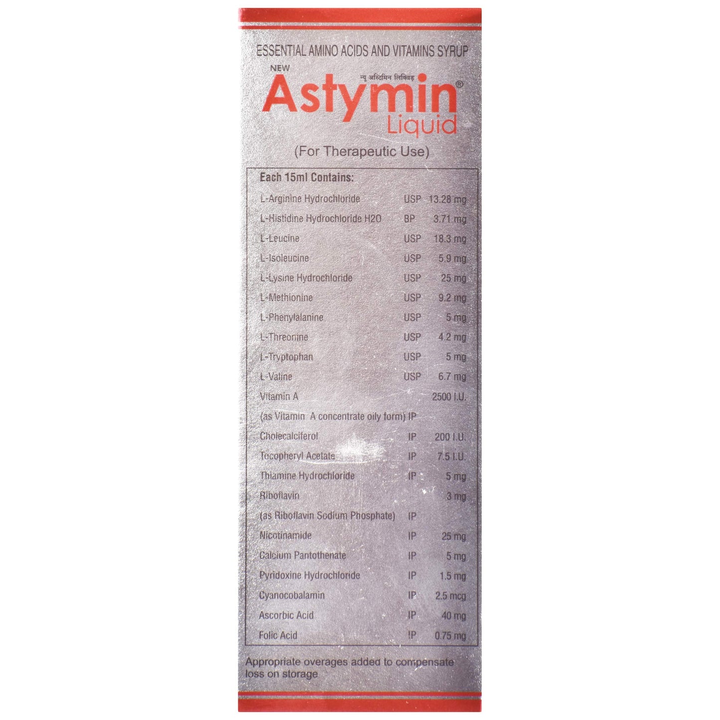 Astymin - Bottle of 200Ml Liquid