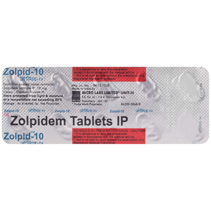 Zolpid-10 - Strip of 10 Tablets