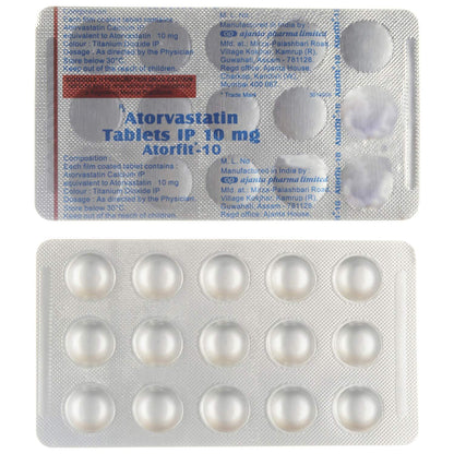 Atorfit 10 - Strip of 15 Tablets