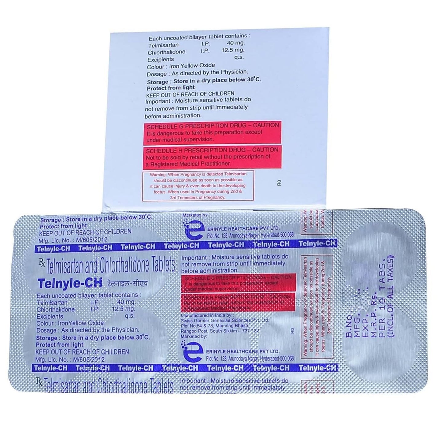 Telnyle Ch - Strip of 10 Tablets