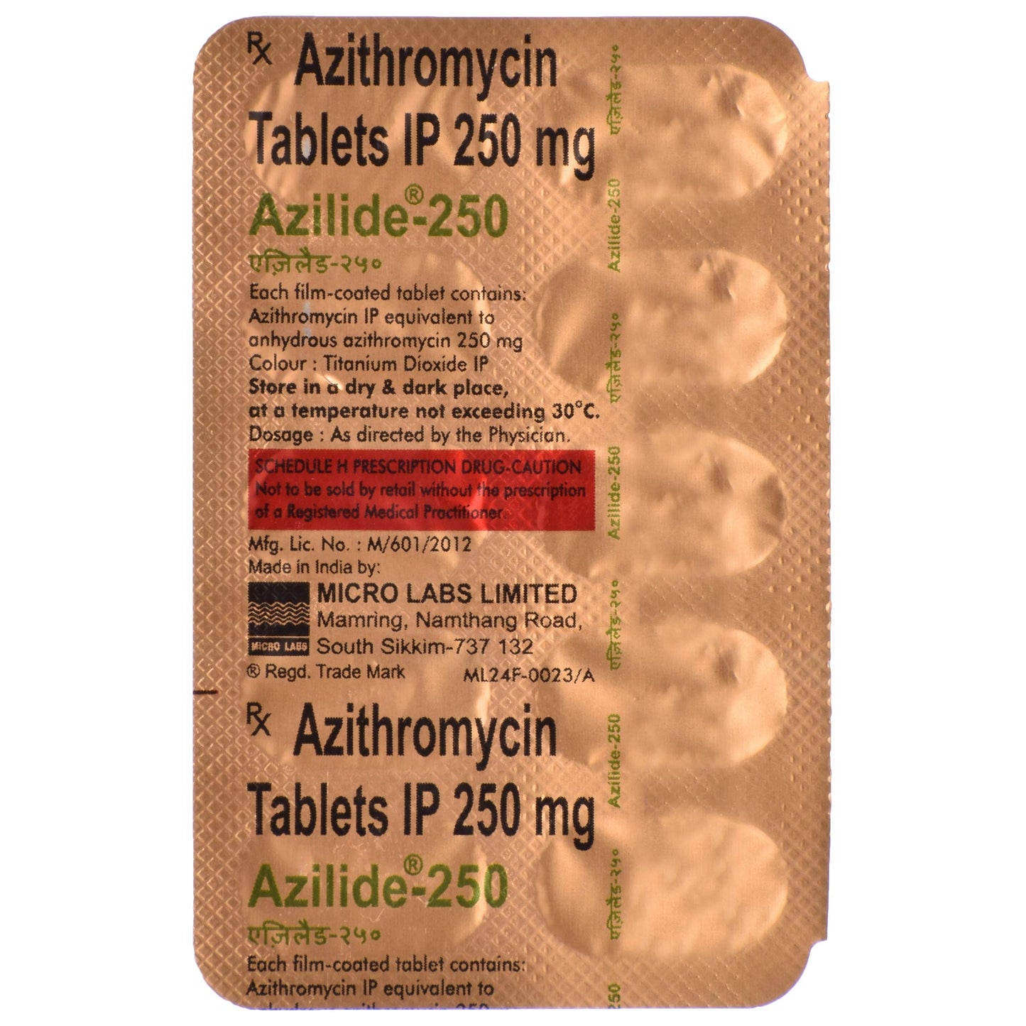 Azilide - 250 - Strip of 10 Tablets