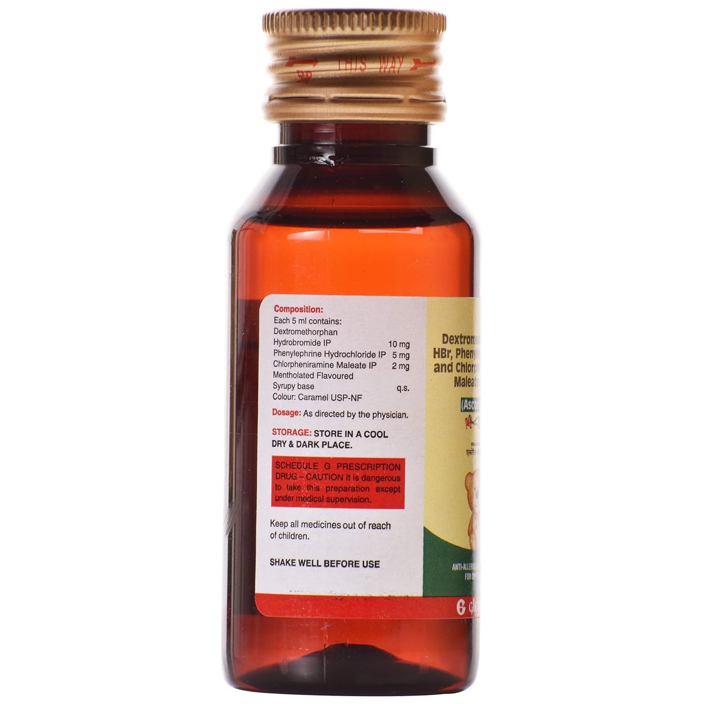 Ascoril D Junior - Bottle of 60 ml Syrup