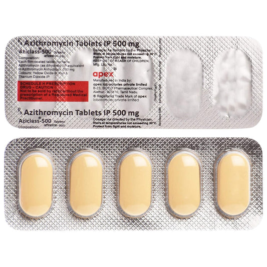 Aziclass 500 - Strip of 5 Tablets