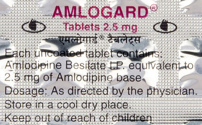 Amlogard 2.5 mg - Strips of 30 Tablets