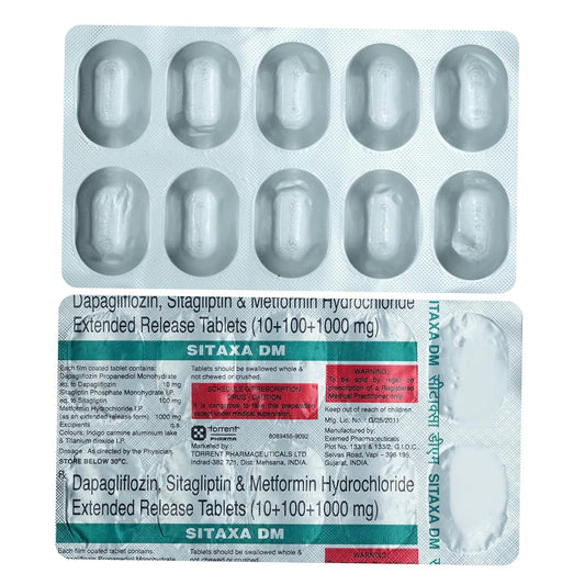 Sitaxa Dm 10/100/1000 - Strip of 10 Tablets