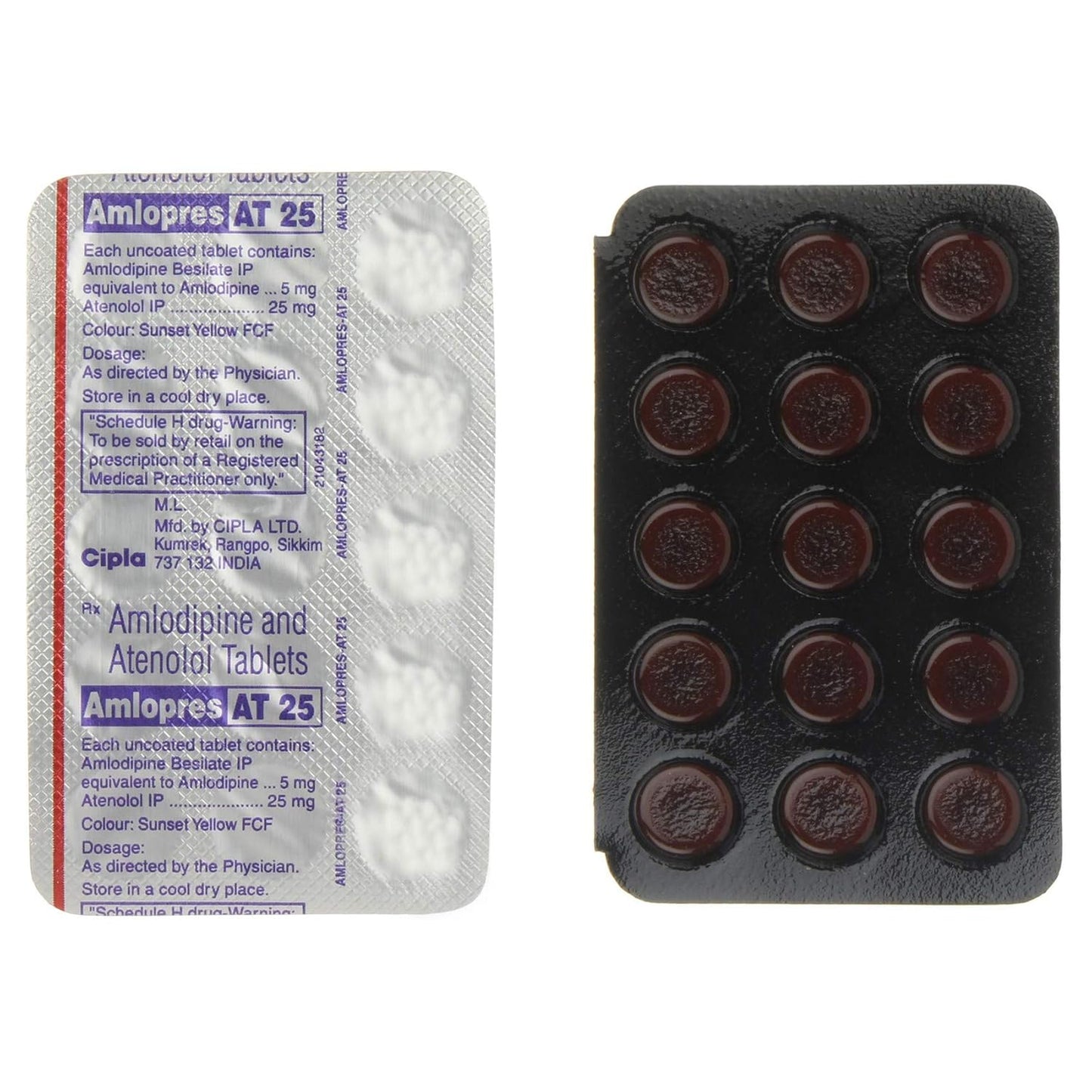 Amlopres AT 25 - Strip of 15 Tablets