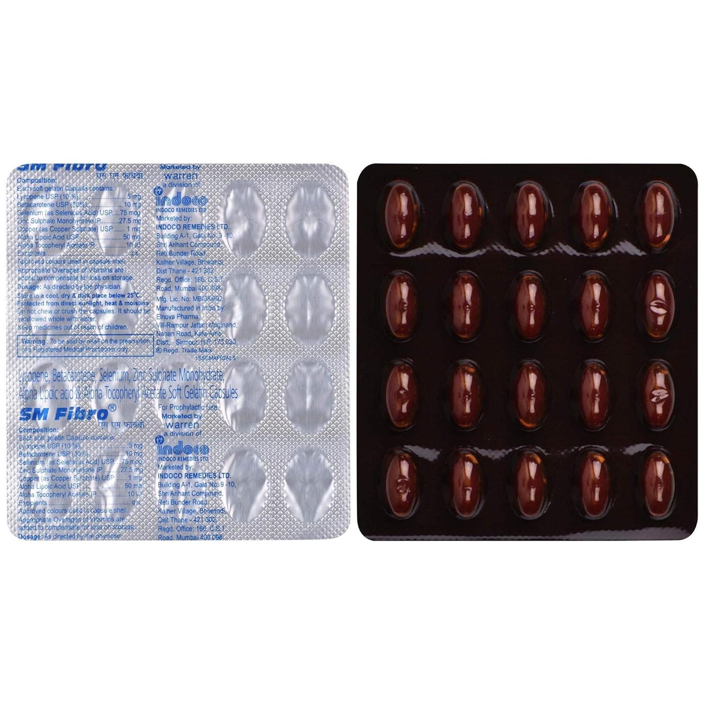 SM Fibro - Strip of 20 Capsules