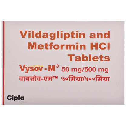 Vysov-M 50 mg/500 mg - Strip of 15 Tablets