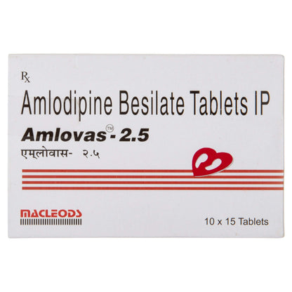 Amlovas 2.5 - Strip of 15 Tablets