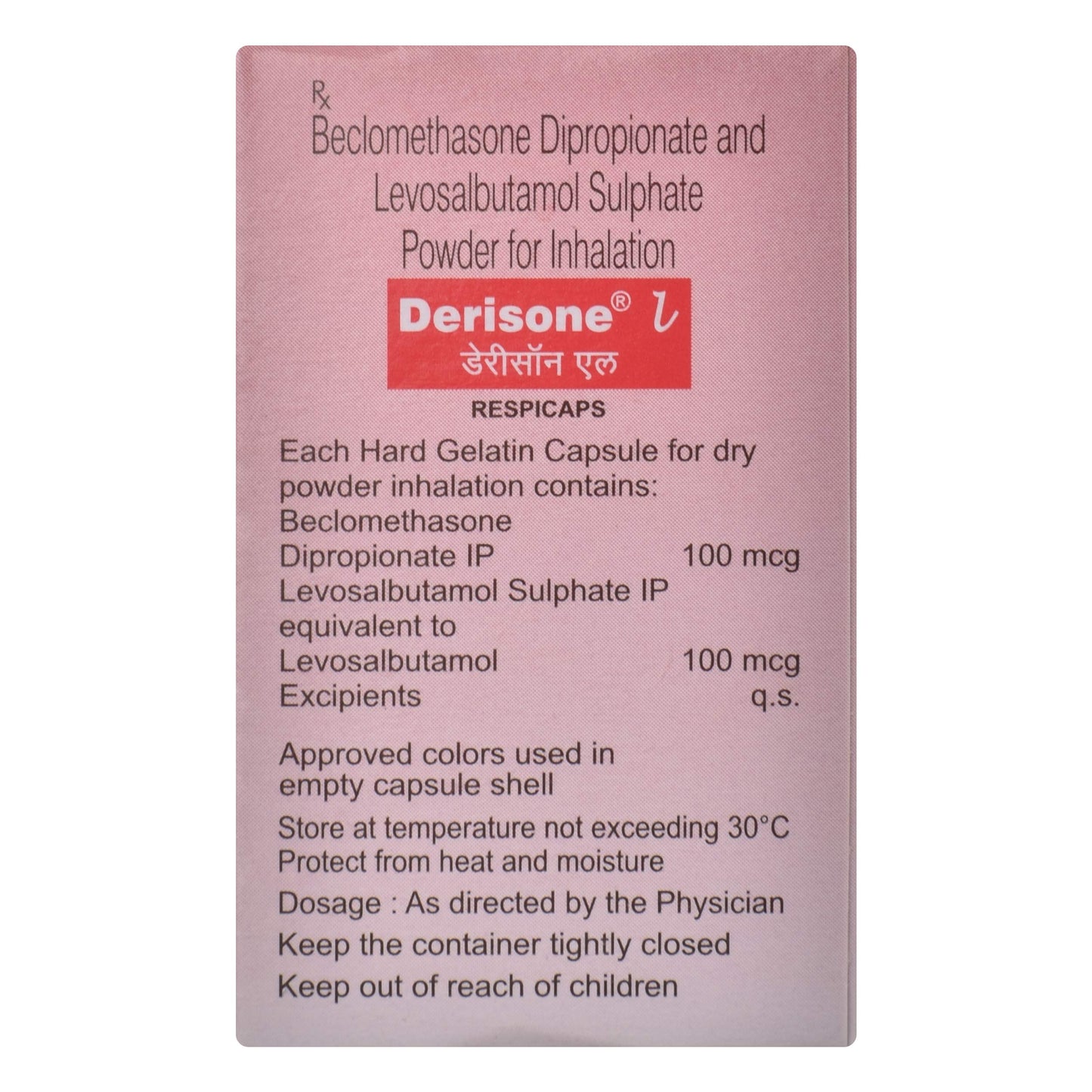 Derisone L - Bottle of 30 Capsules