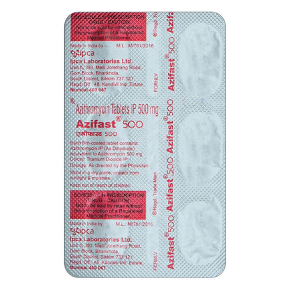 Azifast 500 - Strip of 6 Tablets