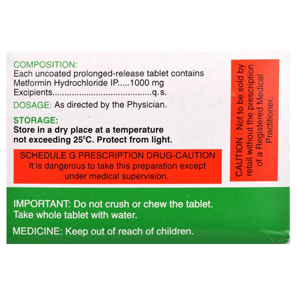 Zoform-SR 1000 - Strip of 10 Tablets