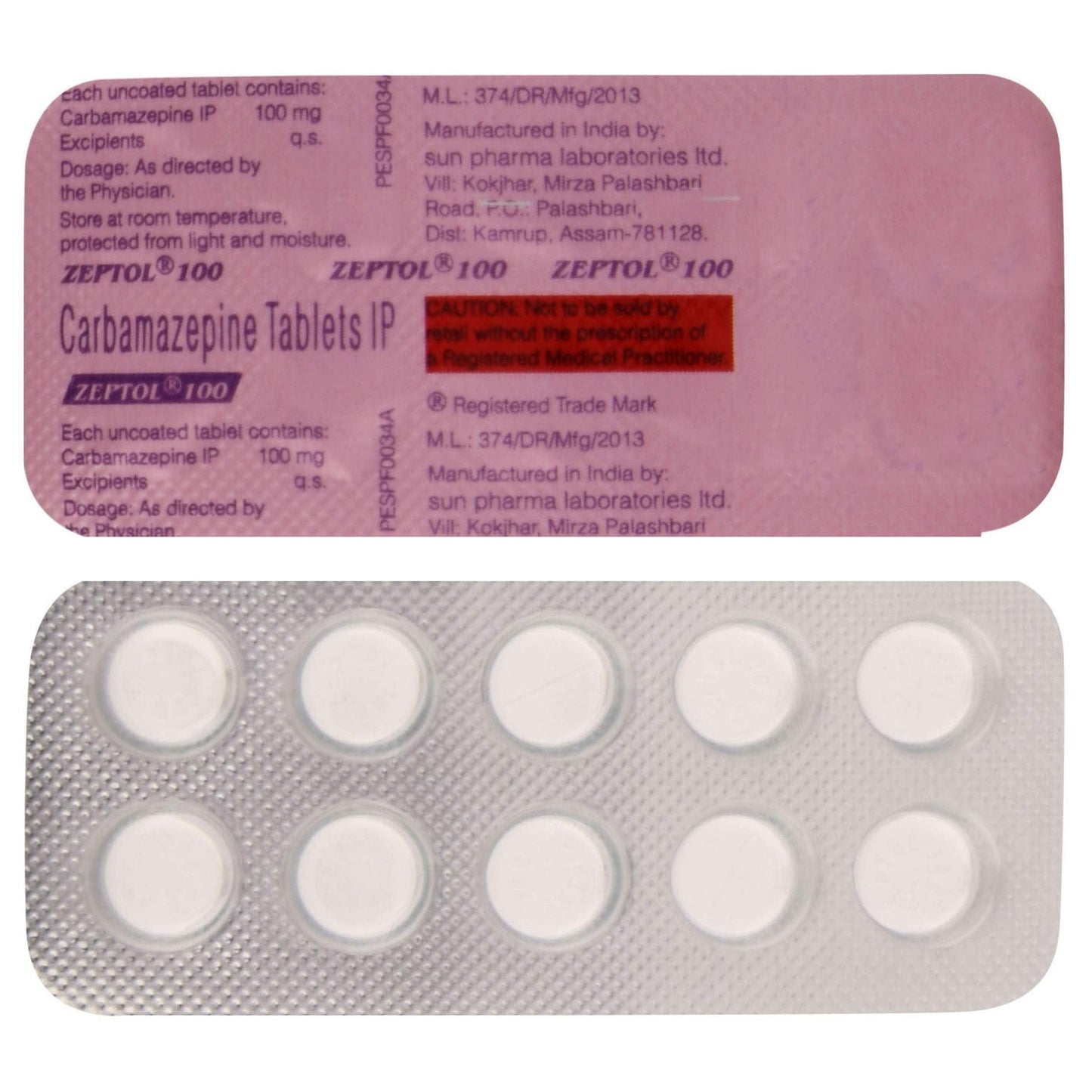 Zeptol 100 - Strip of 10 Tablets