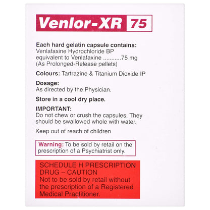 Venlor-XR 75 - Strip of 10 Capsules