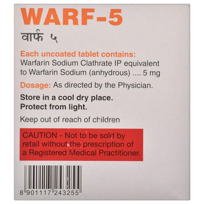 Warf-5 - Strip of 30 Tablets