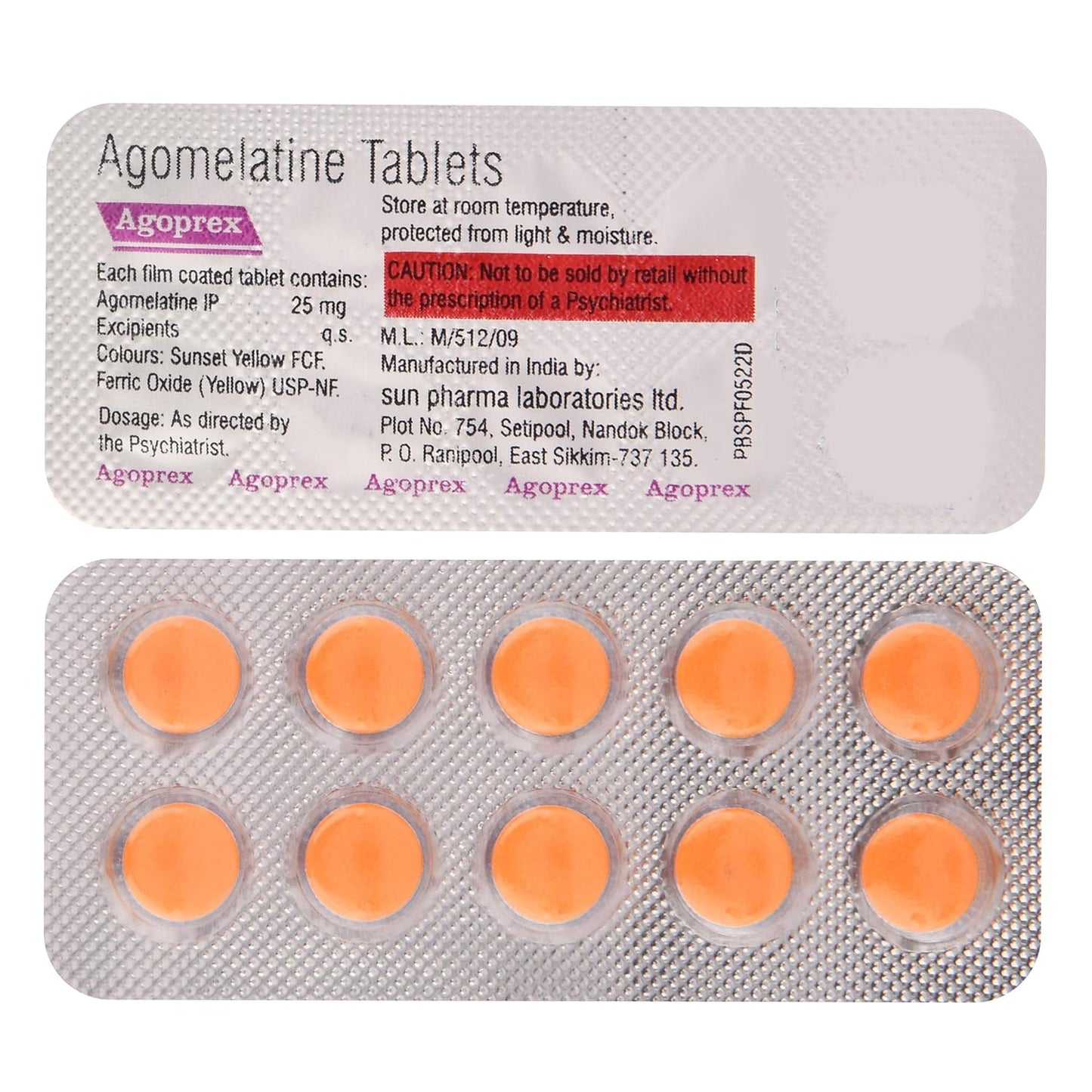 Agoprex - Strip of 10 Tablets