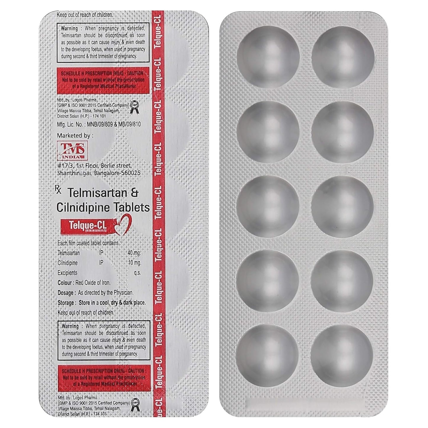 Telque-CL - Strip of 10 Tablets