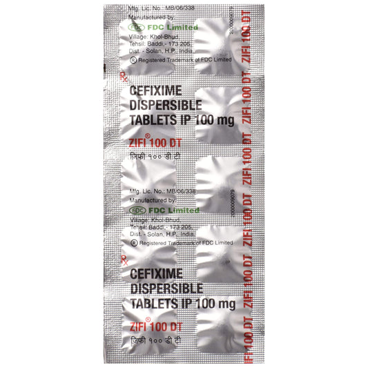 Zifi 100 DT - Strip of 10 Tablets