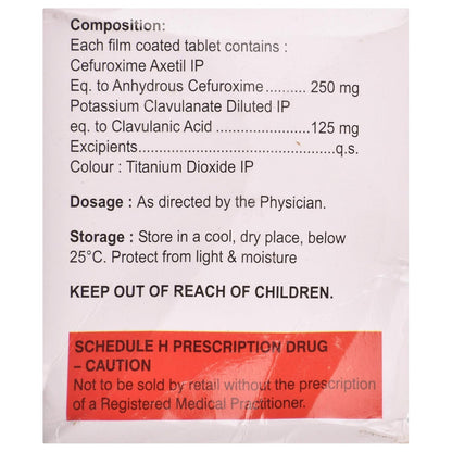 Augxetil CV 250 - Strip of 10 Tablets