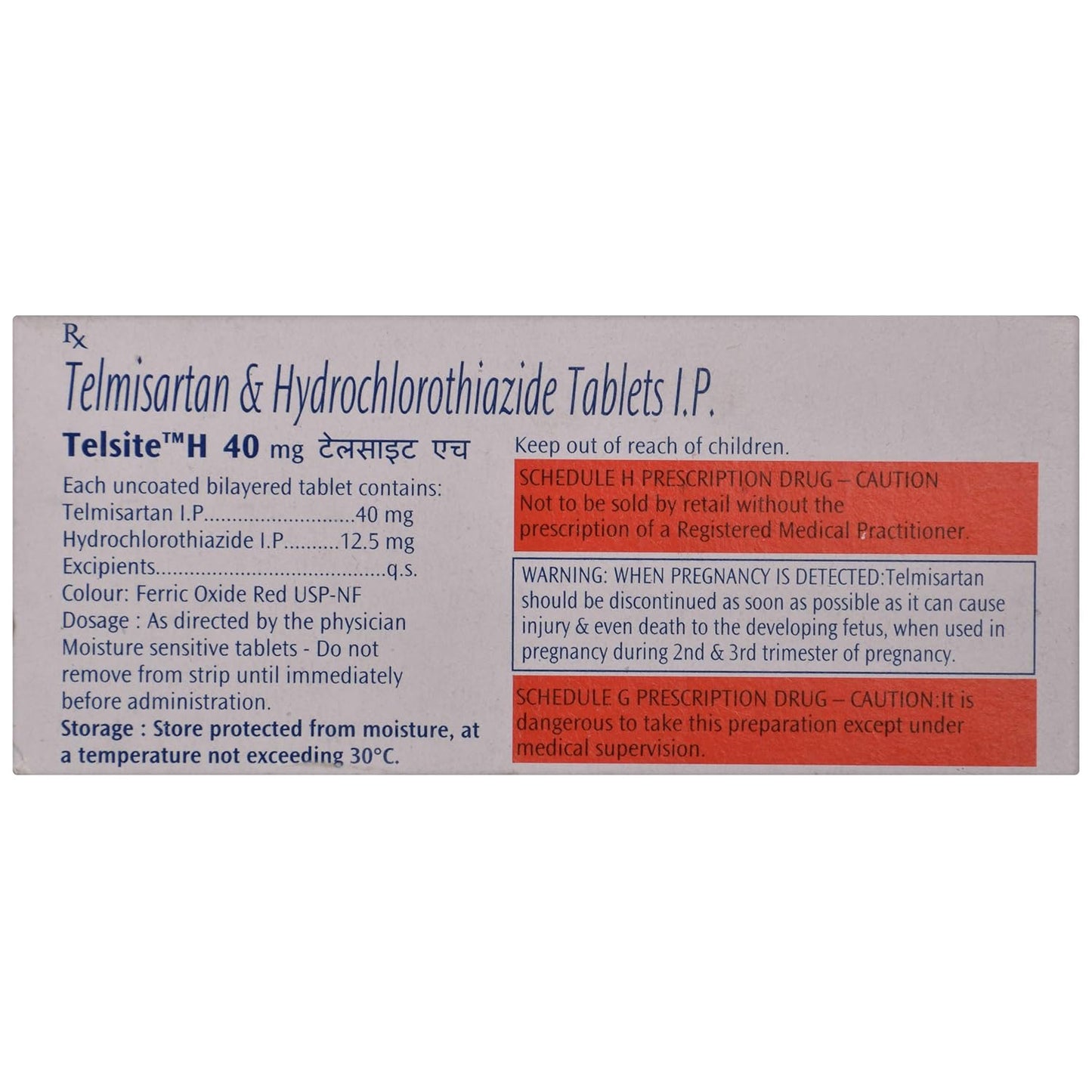 Telsite H - Strip of 10 Tablets