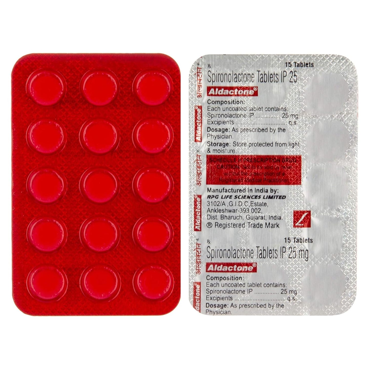 Aldactone - Strip of 15 Tablets