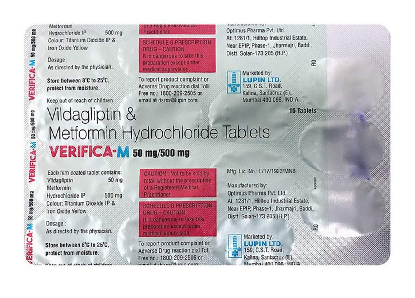 Verifica M - Strip of 15 Tablets