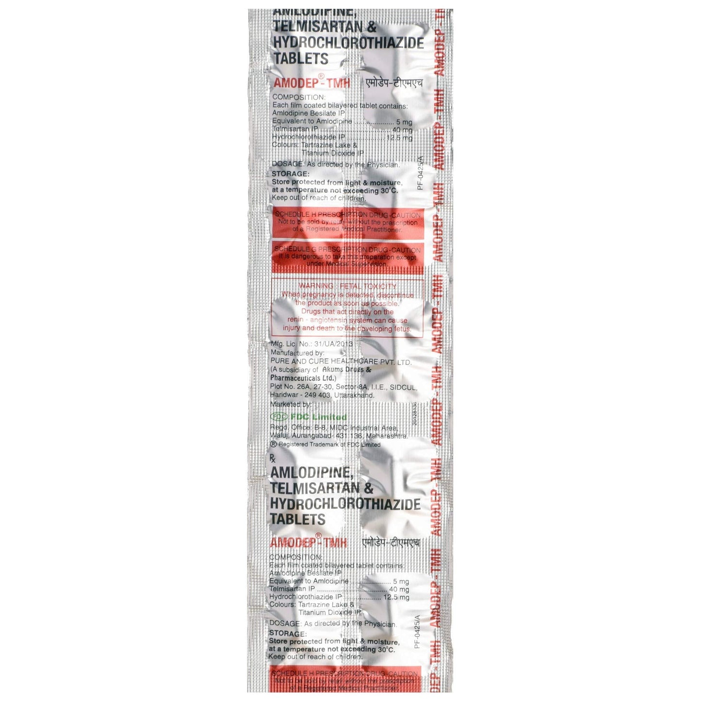 Amodep-TMH - Strip of 10 Tablets