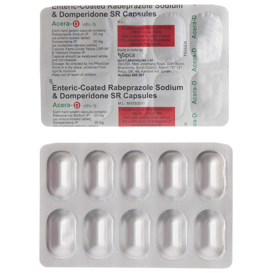 Acera-D - Strip of 10 Capsules