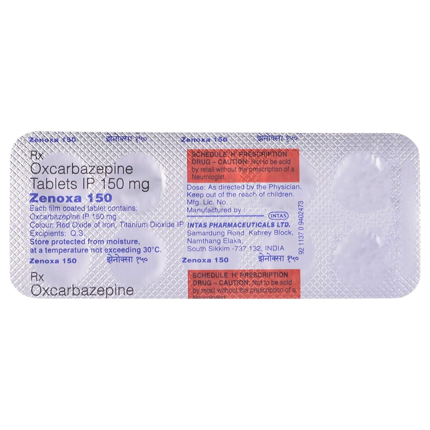 Zenoxa 150 - Strip of 10 Tablets