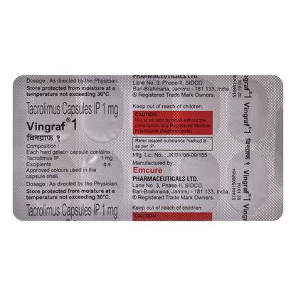 Vingraf 1- Strip of 10 Capsules