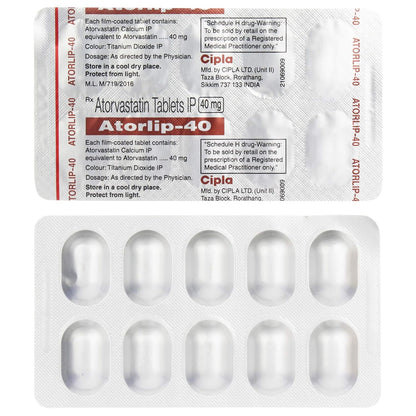 Atorlip-40 - Strip of 10 Tablets