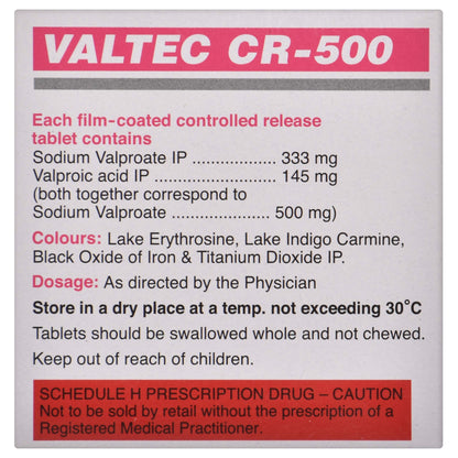 Valtec CR-500 - Strip of 10 Tablets