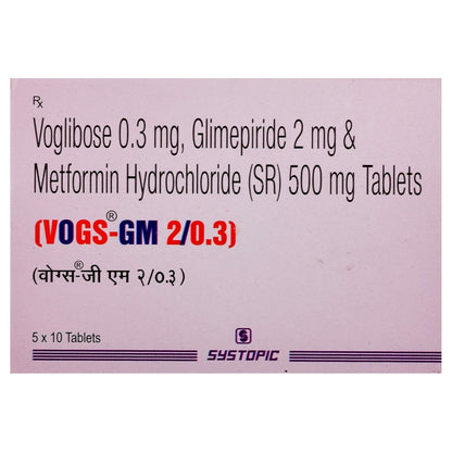 Vogs GM 2/0.3 - Strip of 10 Tablets