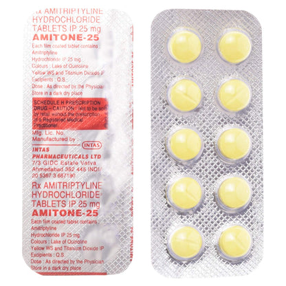 Amitone-25 - Strip of 10 Tablets