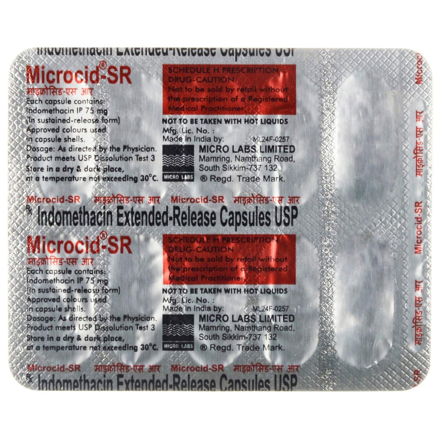 Microcid SR - Strip of 10 Capsules