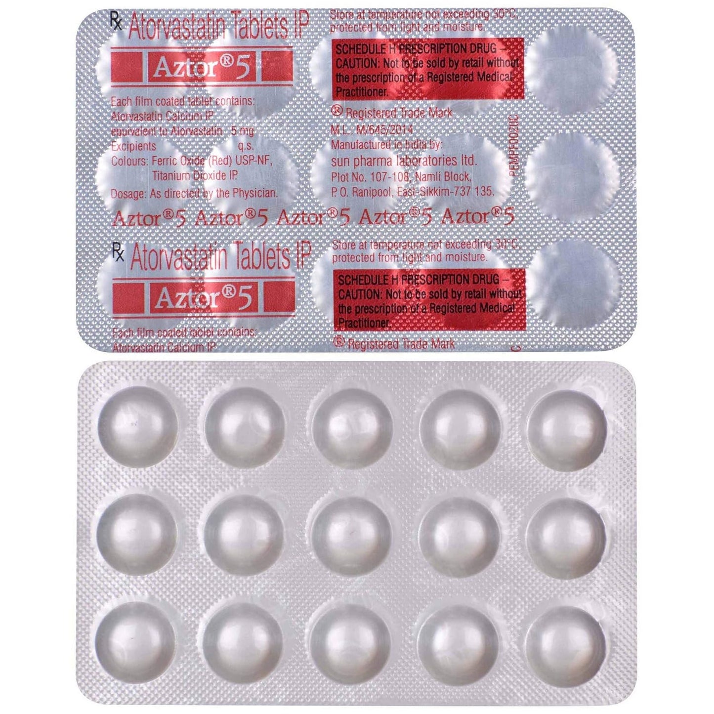 Aztor 5 - Strip of 15 Tablets