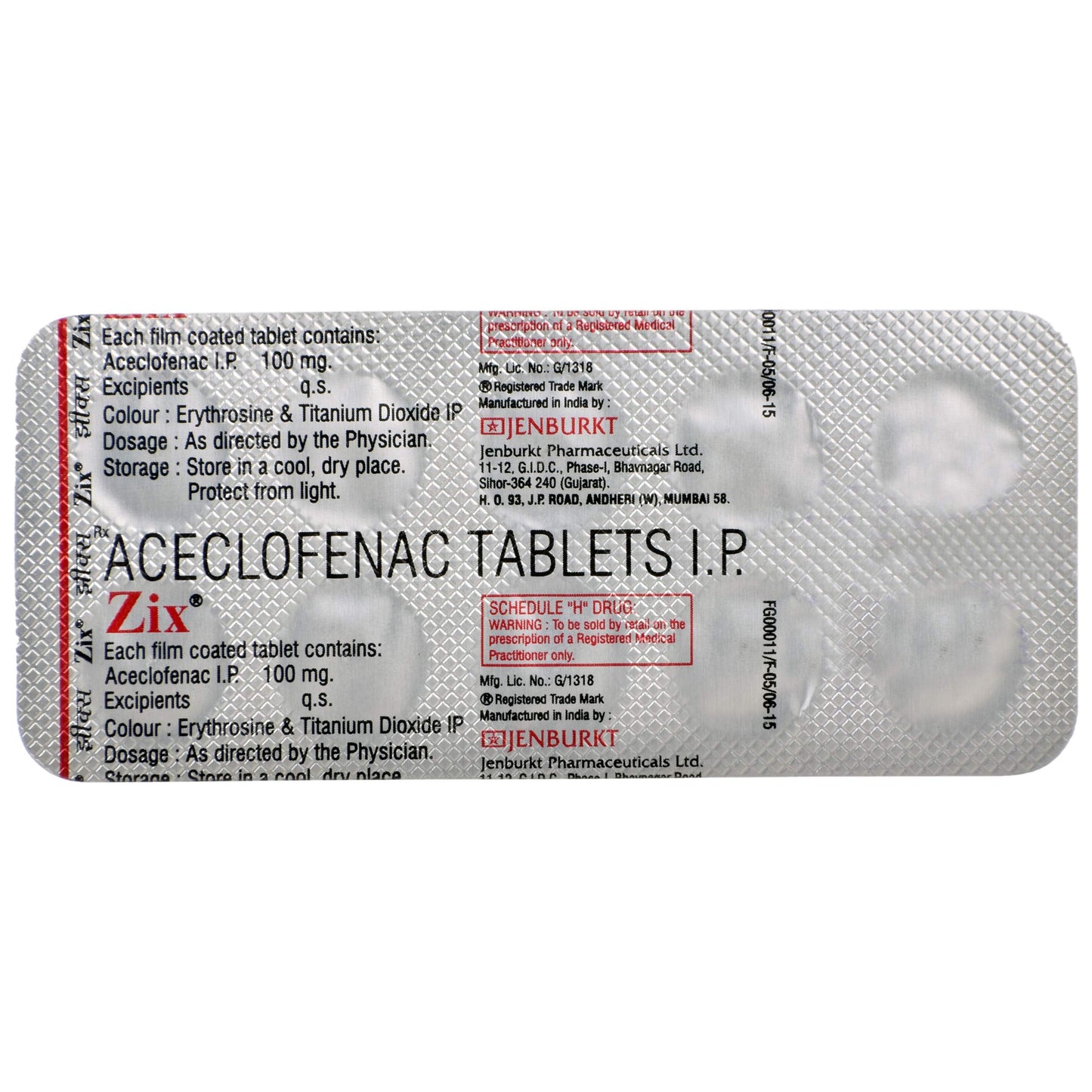 Zix - Strip of 10 Tablets