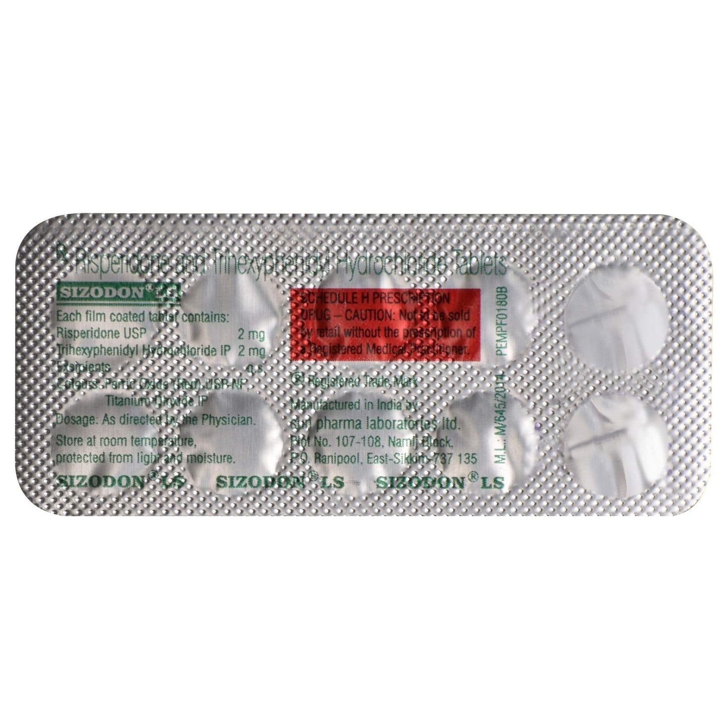 Sizodon LS - Strip of 10 Tablets