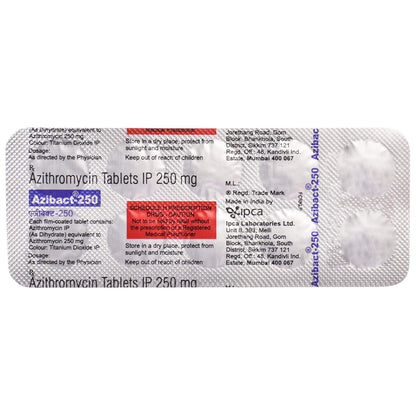 Azibact 250mg - Strip of 10 Tablets