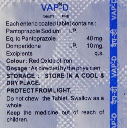 Vap - D - Strip of 10 Tablets