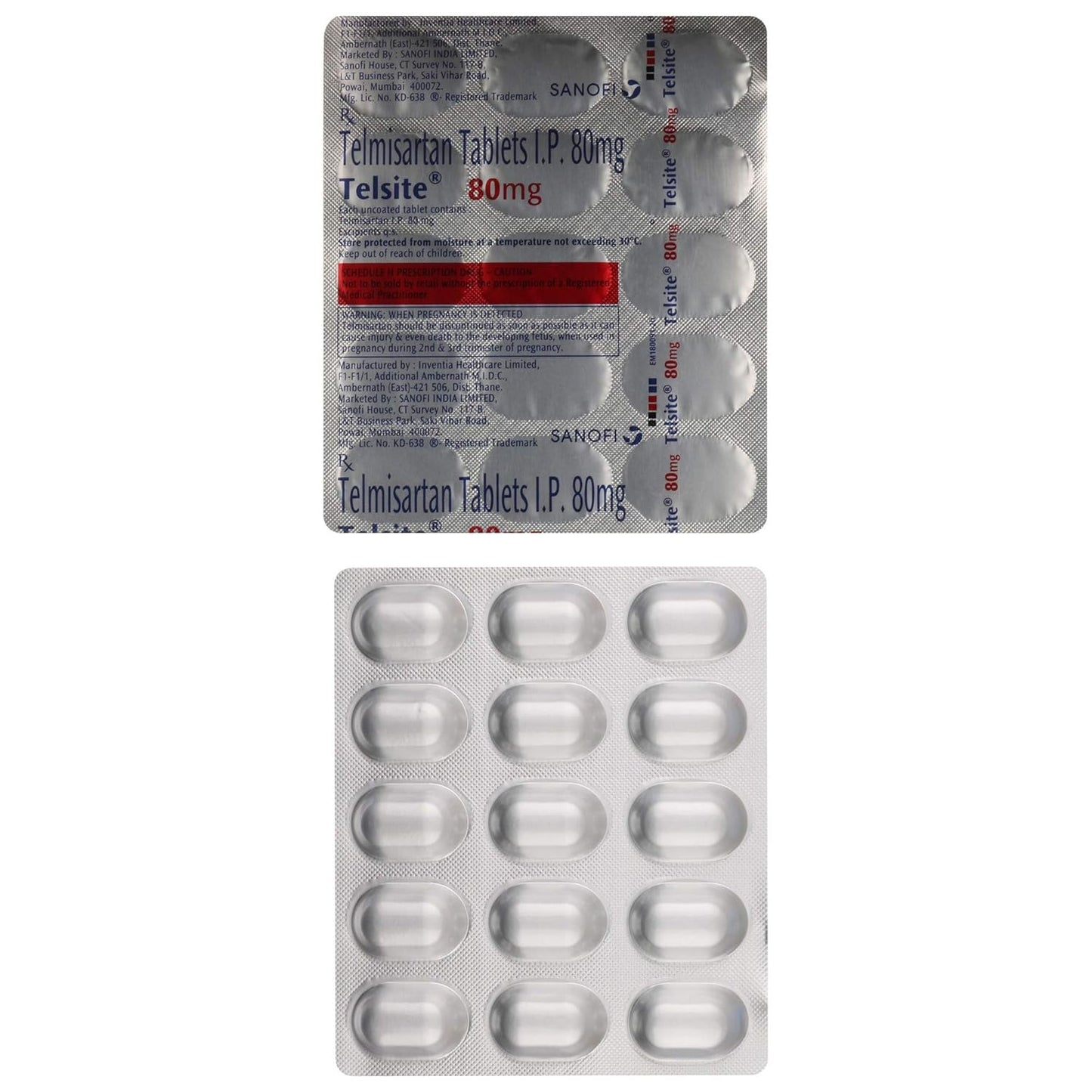 Telsite 80mg- Strip of 15 Tablets