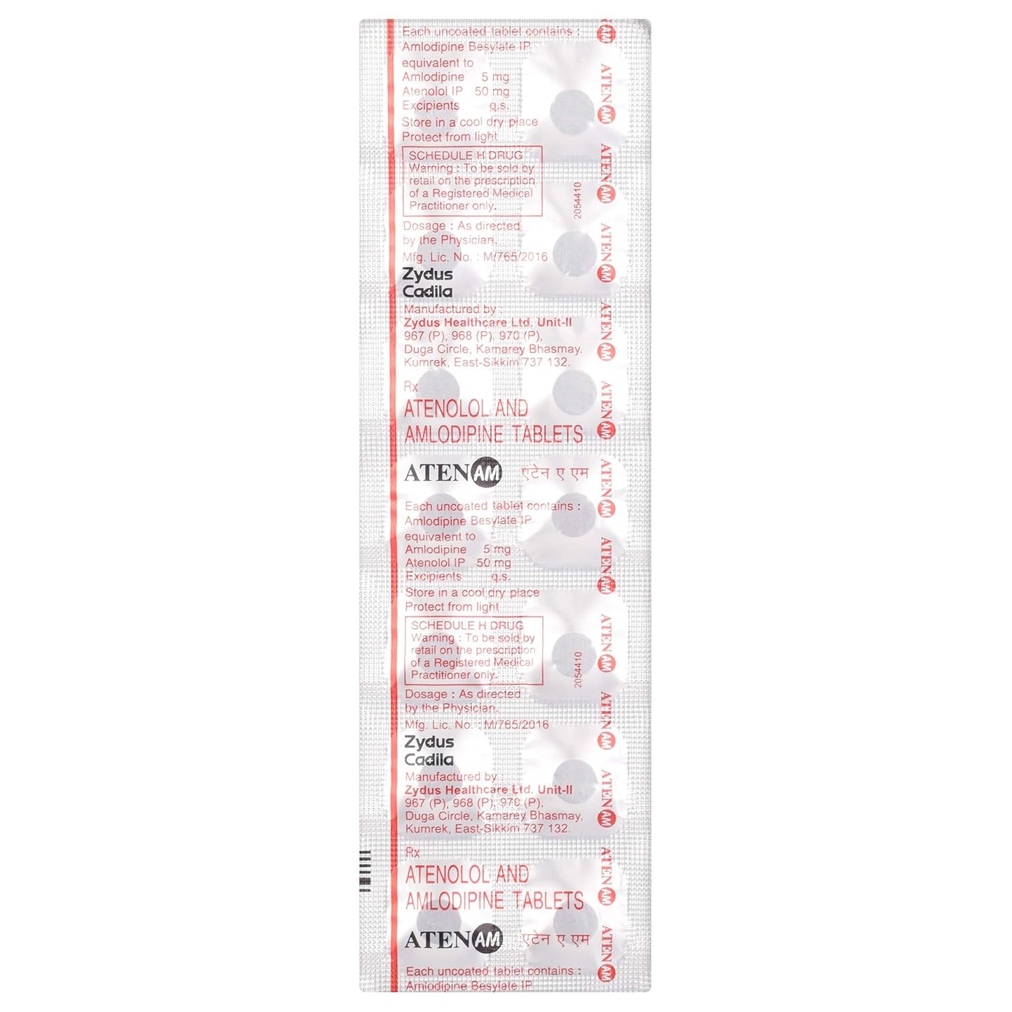 Aten AM - Strip of 14 Tablets