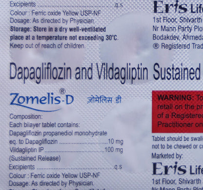 Zomelis-D 10/100mg Tablet 10's