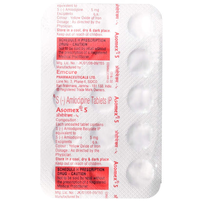 Asomex 5 - Strip of 15 Tablets