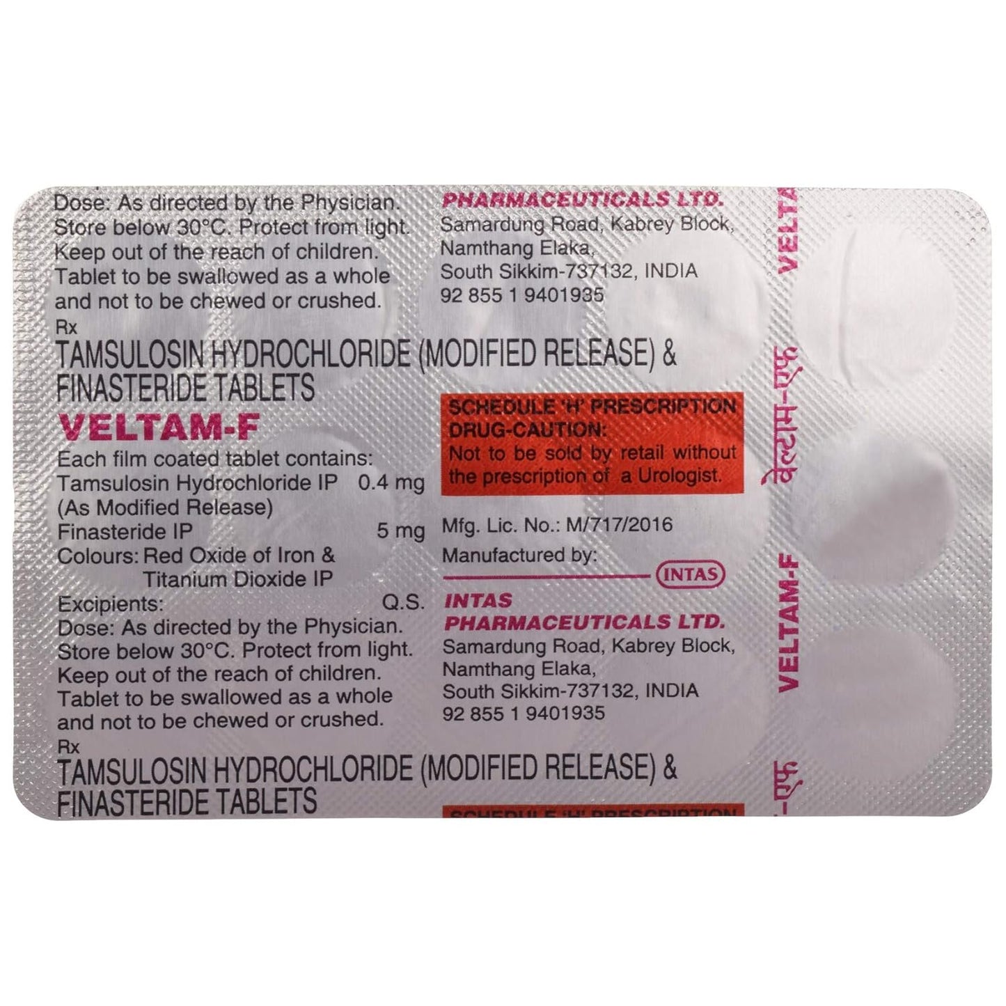 Veltam-F - Strip of 15 Tablets