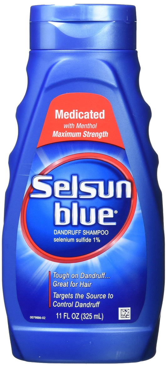 Selsun Blue Medicated Treatment Dandruff Shampoo 11 Oz (Pack of 2)