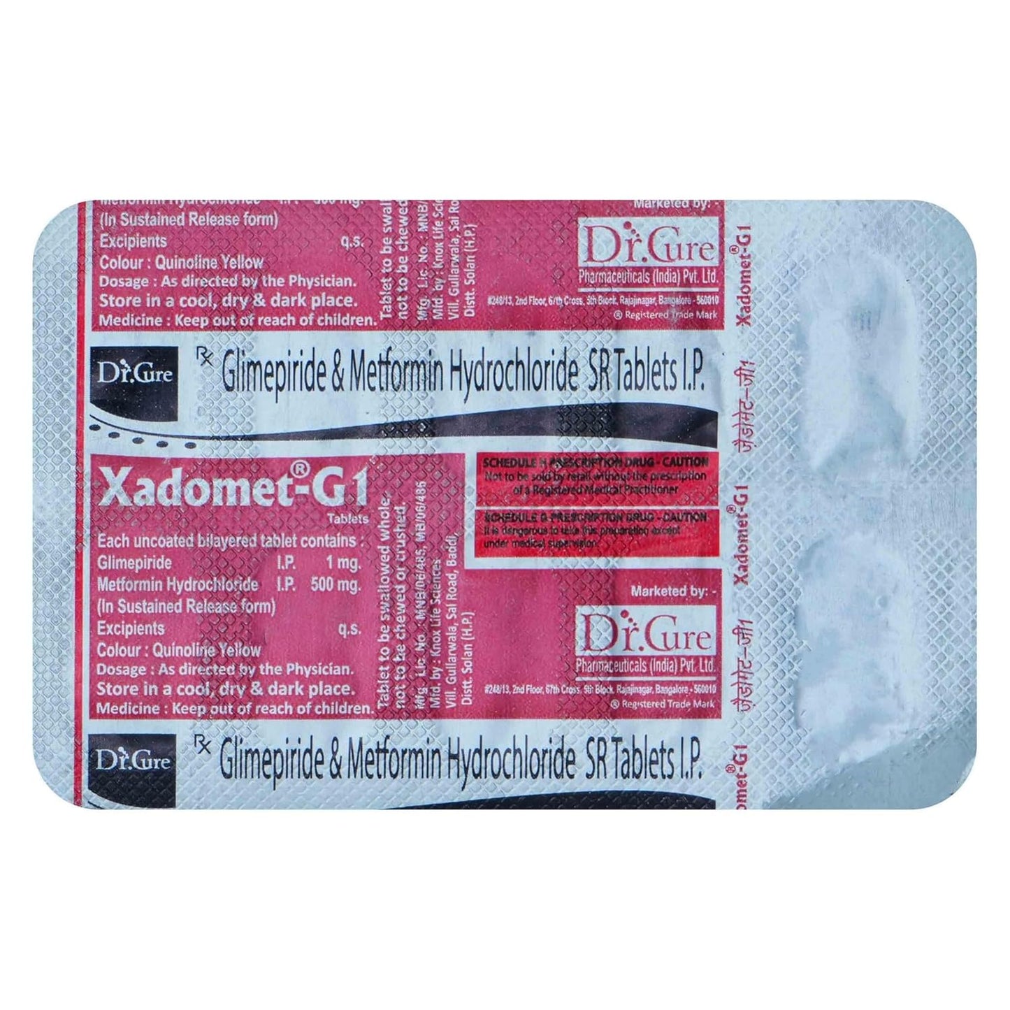 Xadomet G1 - Strip of 10 Tablets